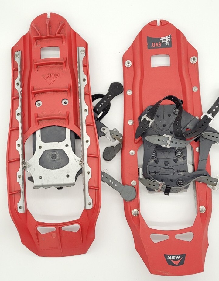 MSR DENALI EVO Denali Snowshoes RED made in USA 22x8" MOUNTAIN SAFETY