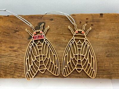 Brood XIX Brood XIII Cicada Custom 3D Printed Christmas Ornament Free Shipping!