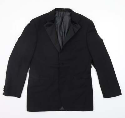 Marks and Spencer Damen Anzugjacke schwarz Polyestermischung Größe 40