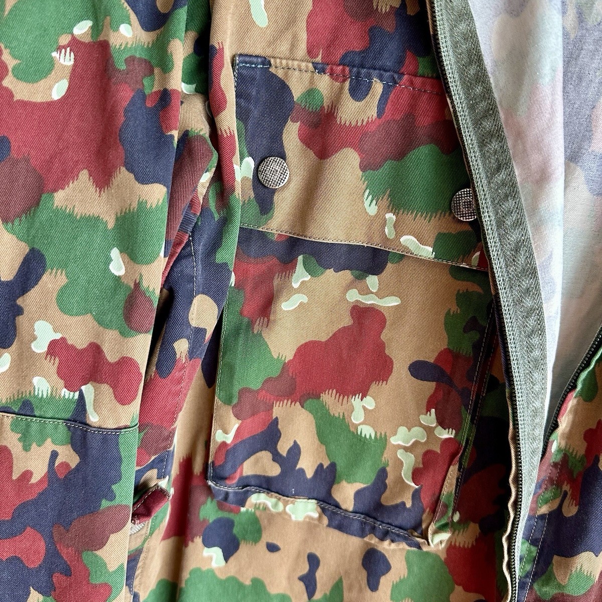 ジャケット・アウター vintage SWISS ARMY ALPEN CAMOUFLAGE Vintage Swiss Alpenflage Camo Jacket Surplus | eBay