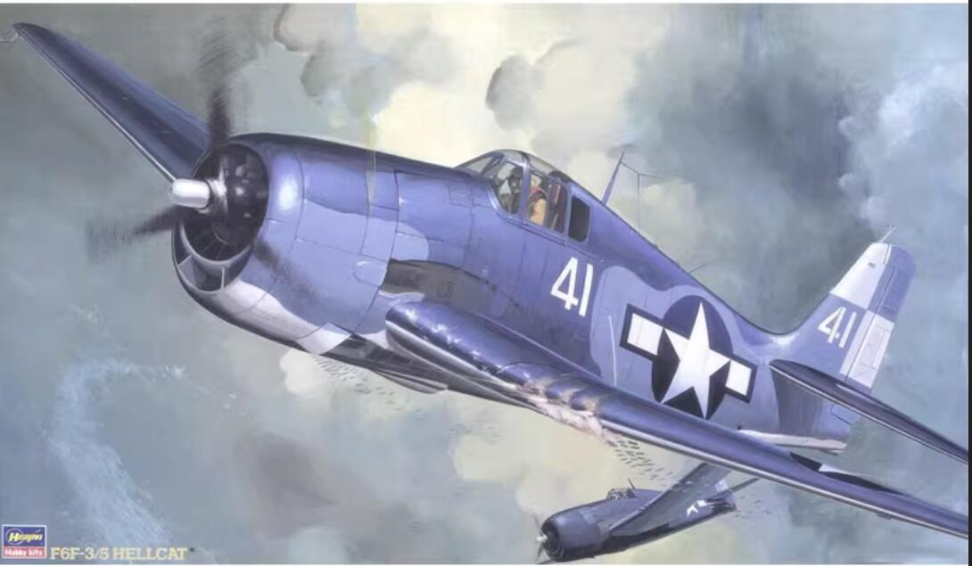 Hasegawa 08057 1/32 Grumman F6F-3/5 Hellcat Fighter Aircraft