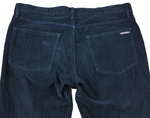 Burberry Brit Dark Teal Green Blue Cotton Corduroy 5 Pocket Jean Style Pants 34 - Picture 6 of 10