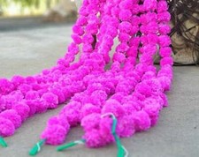 Artificial Marigold Flower Hanging Garland Vine Wedding Indian Event Decoration