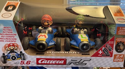 Carrera RC Mario Kart MARIO AND LUIGI RC 1:18 Scale Cars 2-Pack BRAND NEW  SEALED