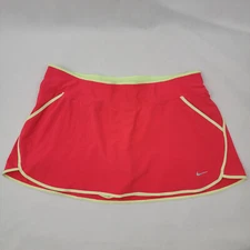 NIKE Dri Fit Womens Skort LARGE Skirt PINK Athleisure Running Golf Tennis Preppy