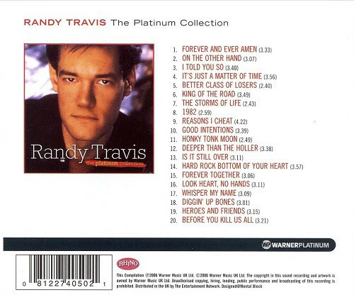Randy Travis - Platinum Collection - NEW CD (sealed)   Best of - Image 2 of 2