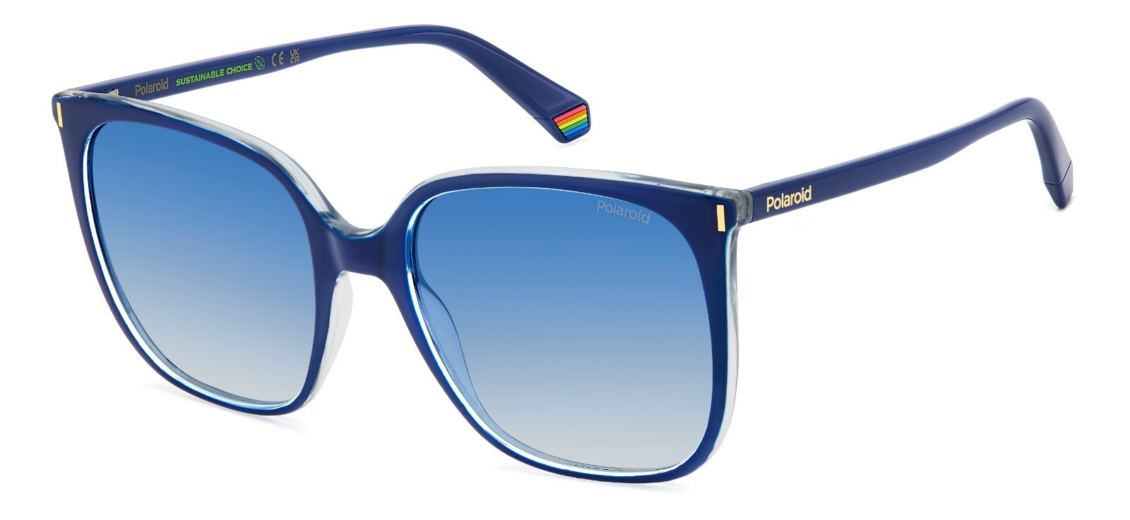 Polaroid PLD 6218/S PJP Z7 Blue Polarized Sunglasses 56mm UV Protection-image