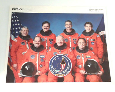 8'' x 10'' Color Photo Crew of Space Shuttle Mission STS-35 Vintage NASA
