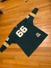 Mitchell & Ness Throwback 1966 Rey Nitschke Green Bay Packers #66 Jersey Size 56