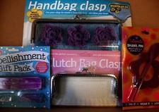 VTG Handbag Clutch CLASPS, Scarf Shawl PIN Daisychain, Embellishment Gift Pack