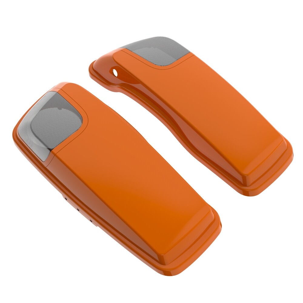 【未使用品】NEIGHBORHOOD LFE OD-CAN COVER Baja Orange 5x7 inch Saddlebag Speaker Lids Audio Cover Fits