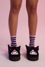 Forever 21 Sanrio Hello Kitty and Friends Kuromi House Slippers Size Small NWT
