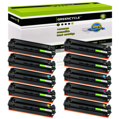 10PK CF410A-CF413A Toner Set Fits for HP Color LaserJet Pro MFP M477fdn M477fdw