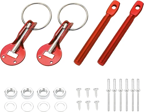 Universal Alloy Car Mount Bonnet Hood Pin Pins Lock Latch Kit Racing Sport - Bild 13 von 23