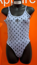 Adidas Blue Bodysuit, Low Cut Back, NEW, Size UK 6, B124