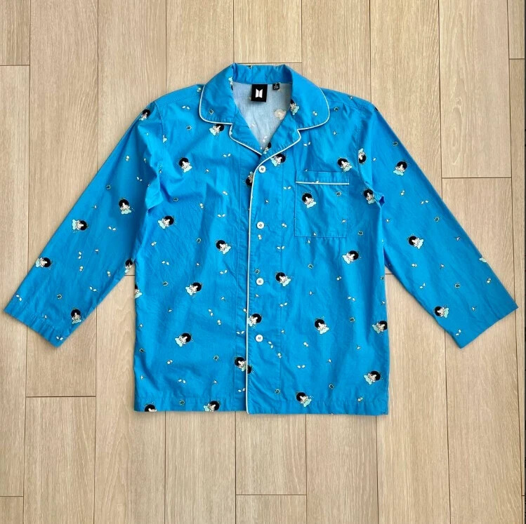 BTS ARTIST-MADE COLLECTION By Jin Bad Day Pajama Set Size M Blue