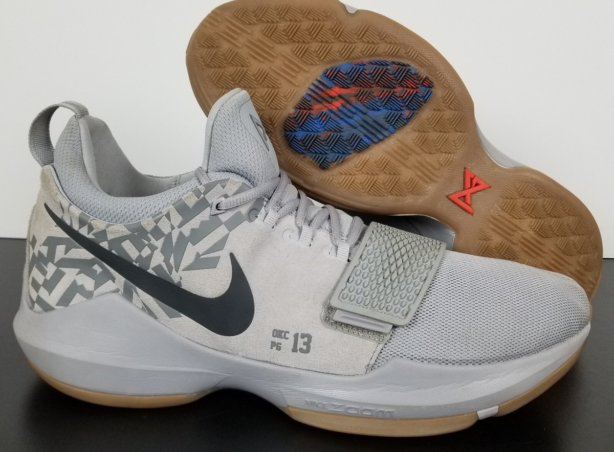 NIKE PG 1 SUPERSTITION PAUL GEORGE BASKETBALL GREY RARE NIKE PG 1 SUPERSTITION PAUL GEORGE BASKETBALL GREY RARE