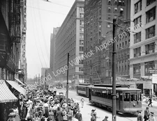 1910's State Street, Chicago, Illinois Vintage Old Photo 8.5" x 11" Reprint