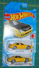 Hot Wheels 2021 HW J-Imports Series - '98 HONDA PRELUDE - Yellow Lot of 2