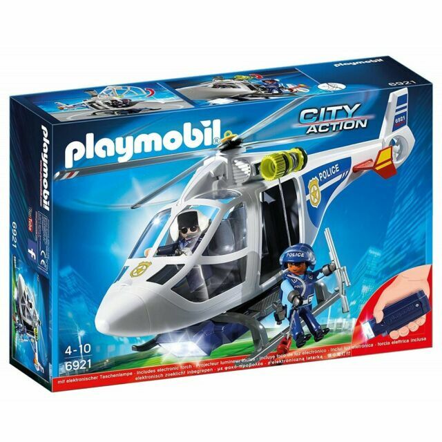 PLAYMOBIL 6921 Police Helicopter With 