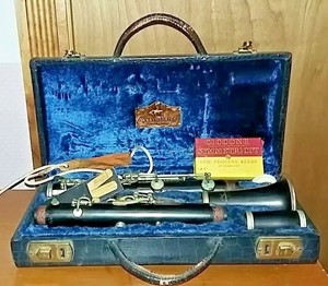 Vintage-Westminster-Detroit-Michigan-clarinet-with-case-Made-FRANCE-NEW-PRICE