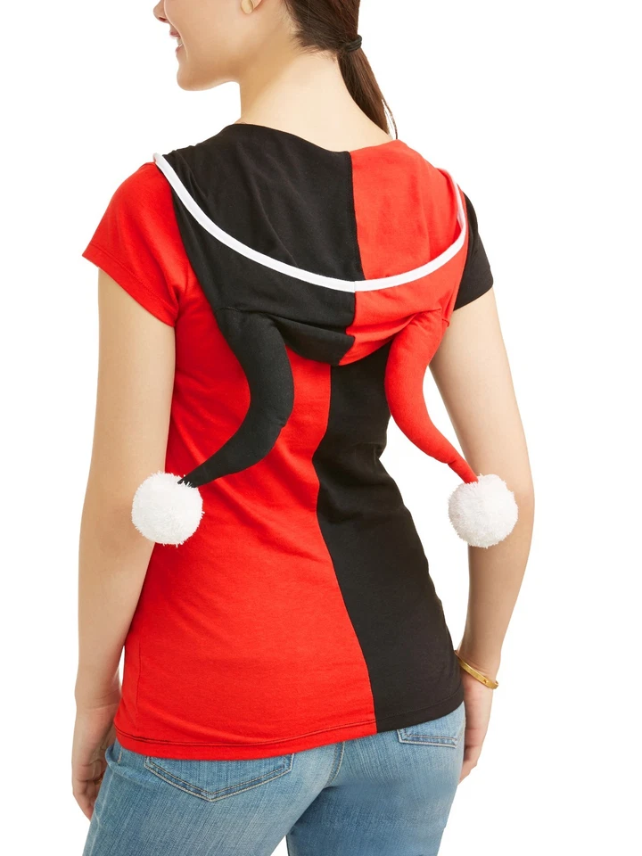 Футболка с капюшоном DC Comics Harley Quinn костюм на Хэллоуин размер L Batman красный черный - Изображение 2 из 3