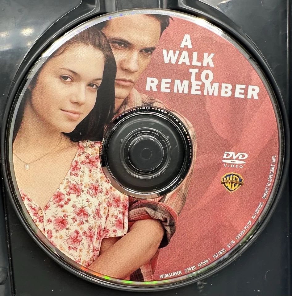 A Walk to Remember DVD Widescreen Shane West Mandy Moore Daryl Hannah 2002 - Image 3 of 3