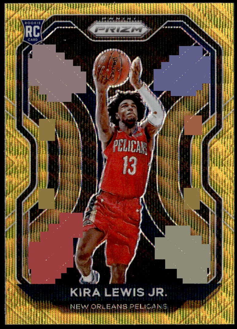 2020-21 Panini Prizm #272 Kira Lewis Jr. Gold Wave Prizms Rookie E1