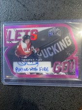 2026 Leaf Nhl Theo Fleury Inscribed Playing With Fire /6 Phil Esposito Auto /6