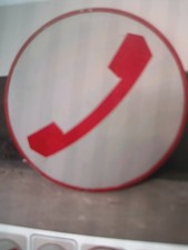 Insegna SIP bifacciale Senza staffa - telefono pubblico targa  Vintage Anni 80