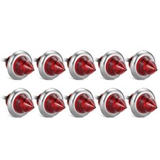 4 Round LED Side Marker Lights 3/4" Red Auxiliary Marker Lights for Trucks