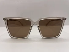 Saint Laurent SL 474 003 Transparent Nude/Brown Sunglasses 56-17-145 w/Case NWI*