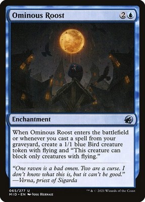 [MTG] Ominous Roost (065) (MID) LP-HP