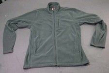 The North Face Men  s Size Medium Grey Fleece Full Zip Pockets Long Sleeve Jacket