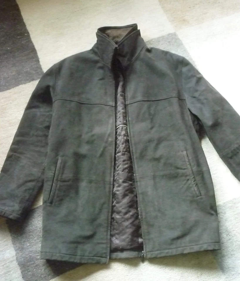 Herren Leder Jacke Winterjacke Gr. L - Bild 3 von 4