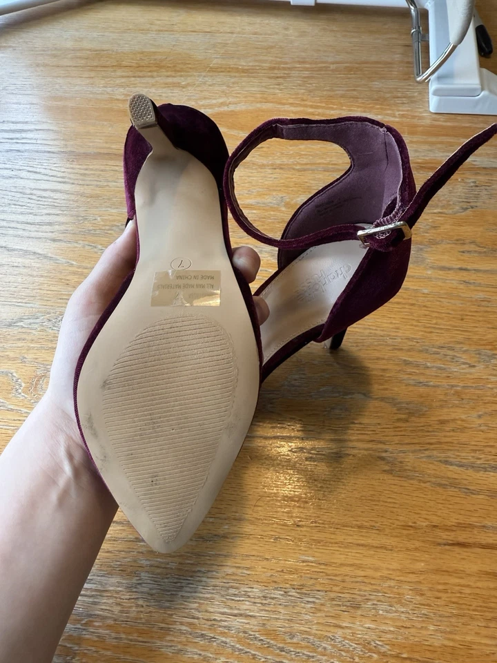 Salto Charlotte Russe Red Velvet tamanho 7 - Imagem 4 de 4