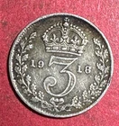 1918 George V Threepence — photo from another recent sale