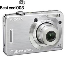 Sony Cyber-shot DSC-W55 Digital Camera Silver Charger SD Good Condition Tested