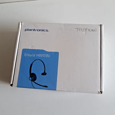 Micro-Casque Plantronics Entera HW111N Auriculaire Connexion Télèphonique - Photo 1/4