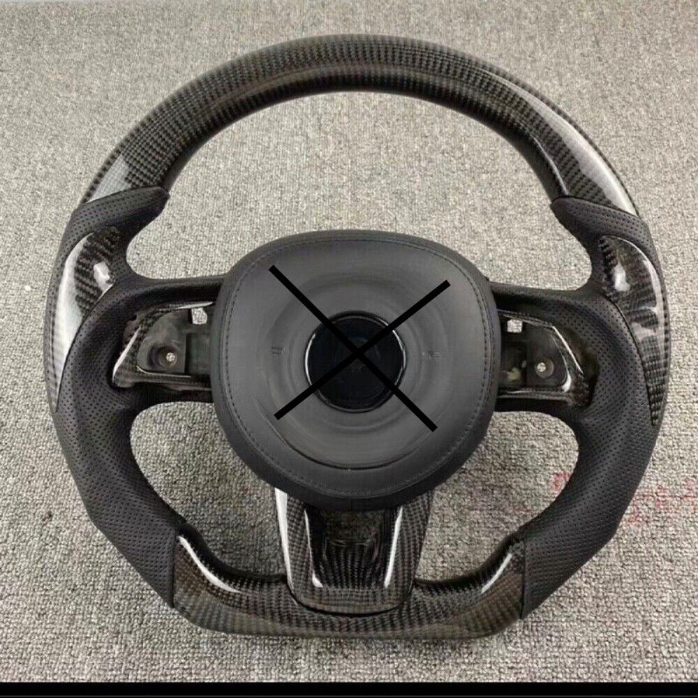 Real Carbon Fiber Steering Wheel For Jeep Grand Commander Renegade Compass 18-24