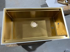 32 Inch Gold Workstation Undermount Handmade Kitchen Sink with Accessories