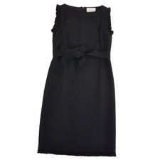 Good condition GUCCI dress with belt sleeveless silk wool