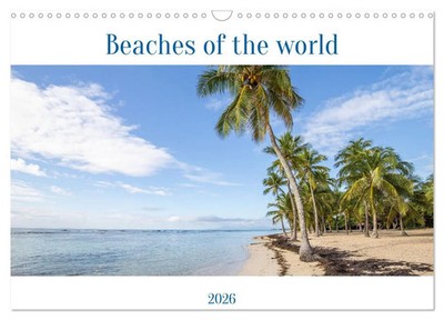 Jan Wehnert | Beaches of the world (Wall Calendar 2026 DIN A3 landscape),...