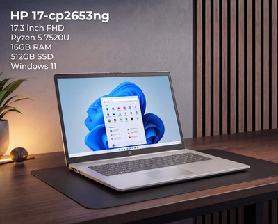 HP 17-cp2653ng 17,3'' FHD Ryzen 5 7520U 16GB RAM 512GB SSD Win11