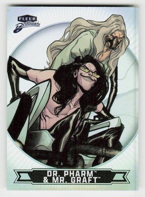 2025 Fleer Brilliants Superman #90 Dr. Pharm & Mr. Graft