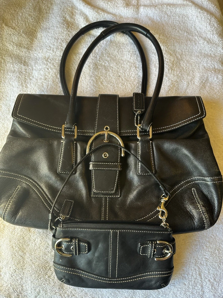 良品 COACH ハンプトン バッグ レザー タッセル 10528 y2k 希少 25+ Coach Hampton Satchel/Top Handle Bag Large Bags & Handbags for