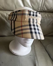 Burberry Vinatge Nova Check Men’s Visor Cap One Size