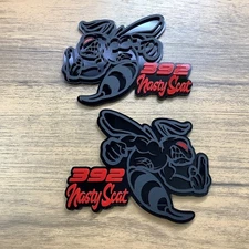 Hornet Badges Emblem BEE Red Eye Matte for 392 Nasty Scat Fender Angry Agressive