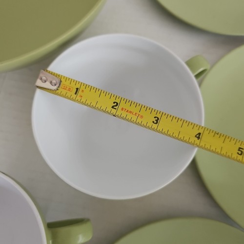 Texas Ware Green Melamine Melmac 10 Pcs 7- 6 5/8" Dessert Plates, 1 Bowl, 2 Cups - Picture 11 of 13