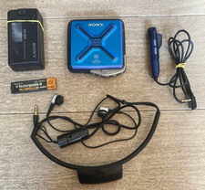 SONY MZ-E44 Portable MD Player Mini Disc Walkman Player Blue from Japan Used